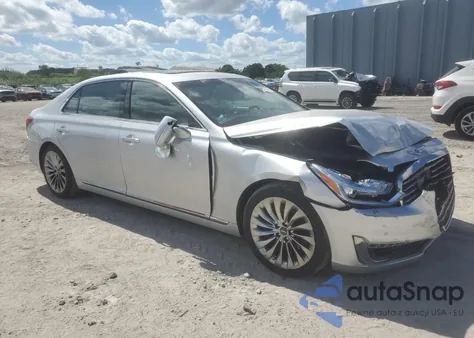 2018 Genesis G90 Premium z USA, uszkodzony, nr VIN KMHG34JA4JU045534